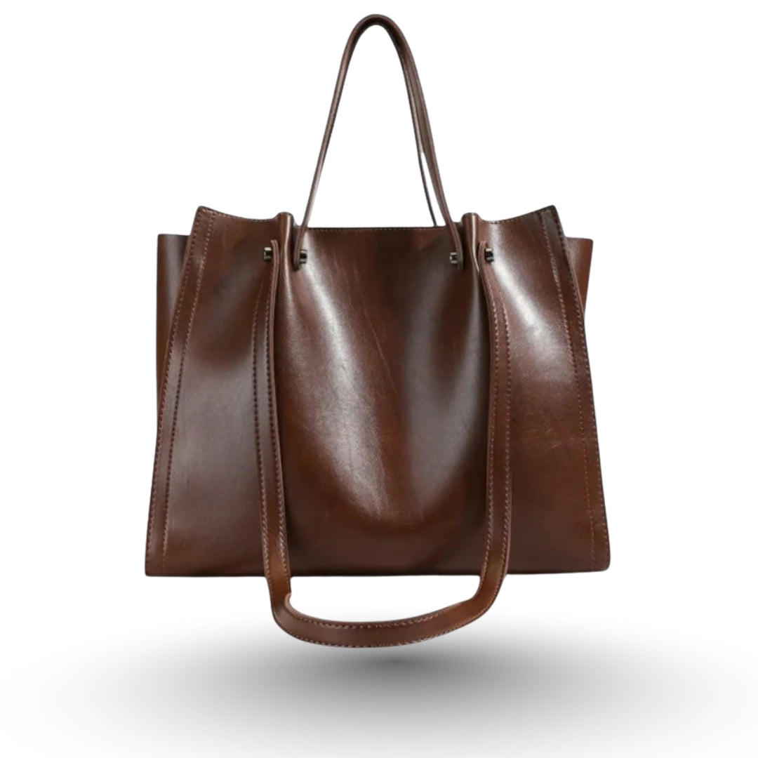 HELIANA - Grand Sac à Main de Cours en Cuir