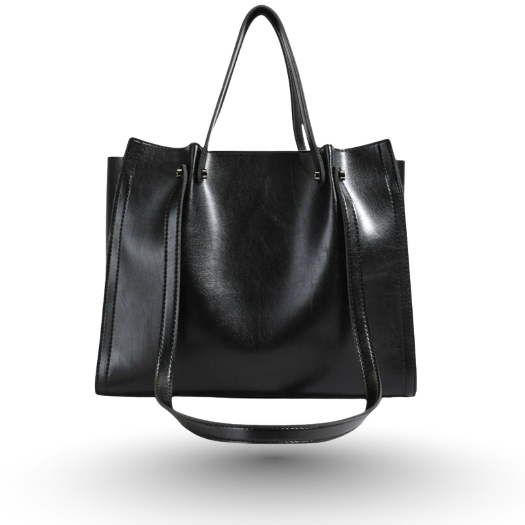 HELIANA - Grand Sac à Main de Cours en Cuir
