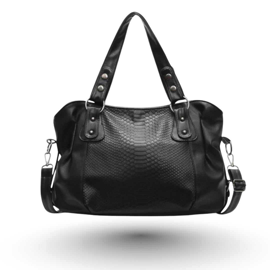SELENE - Sac à Main de Cours de Luxe en Cuir Écaillé
