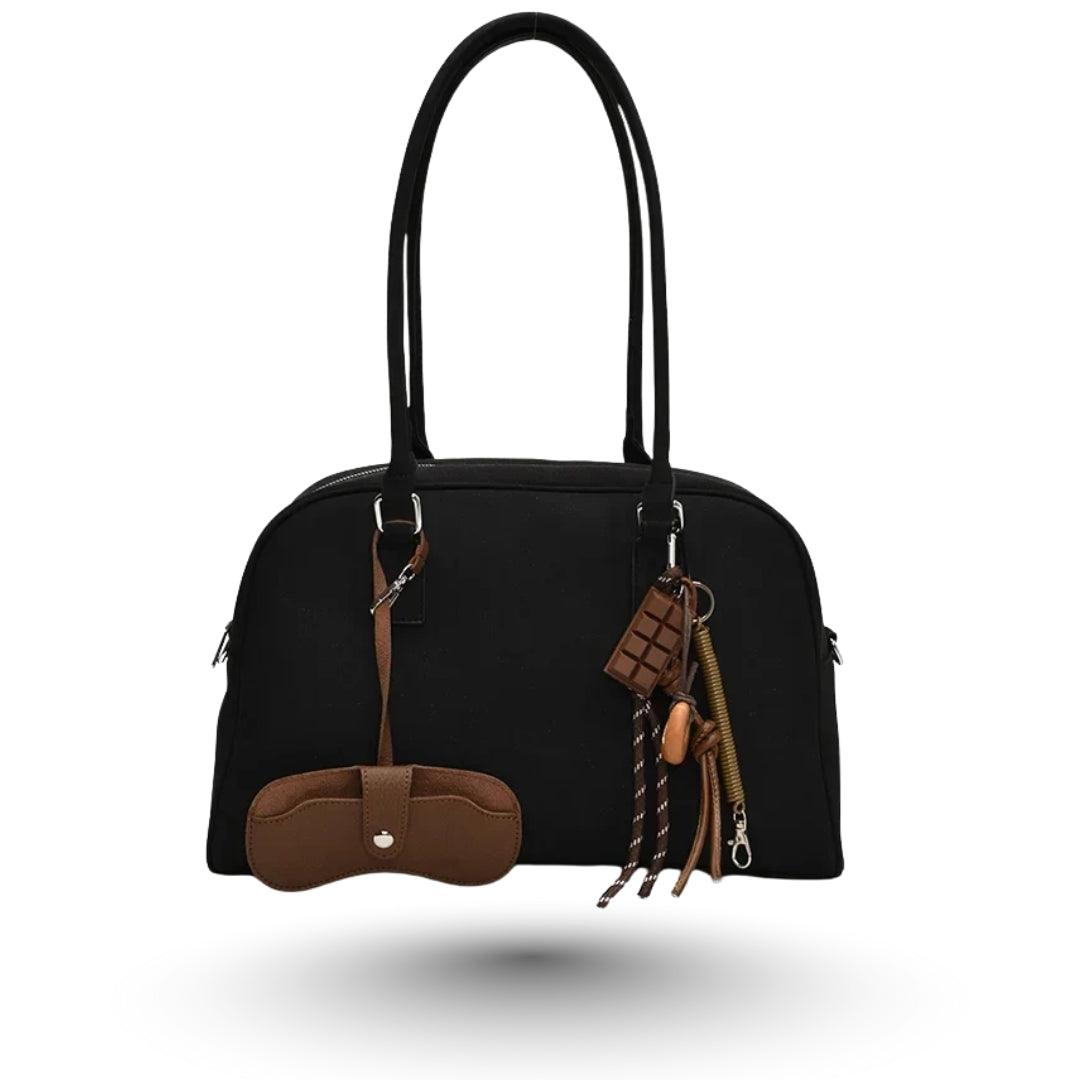 MARINA - Sac à Main de Cours en Bandoulière en Daim