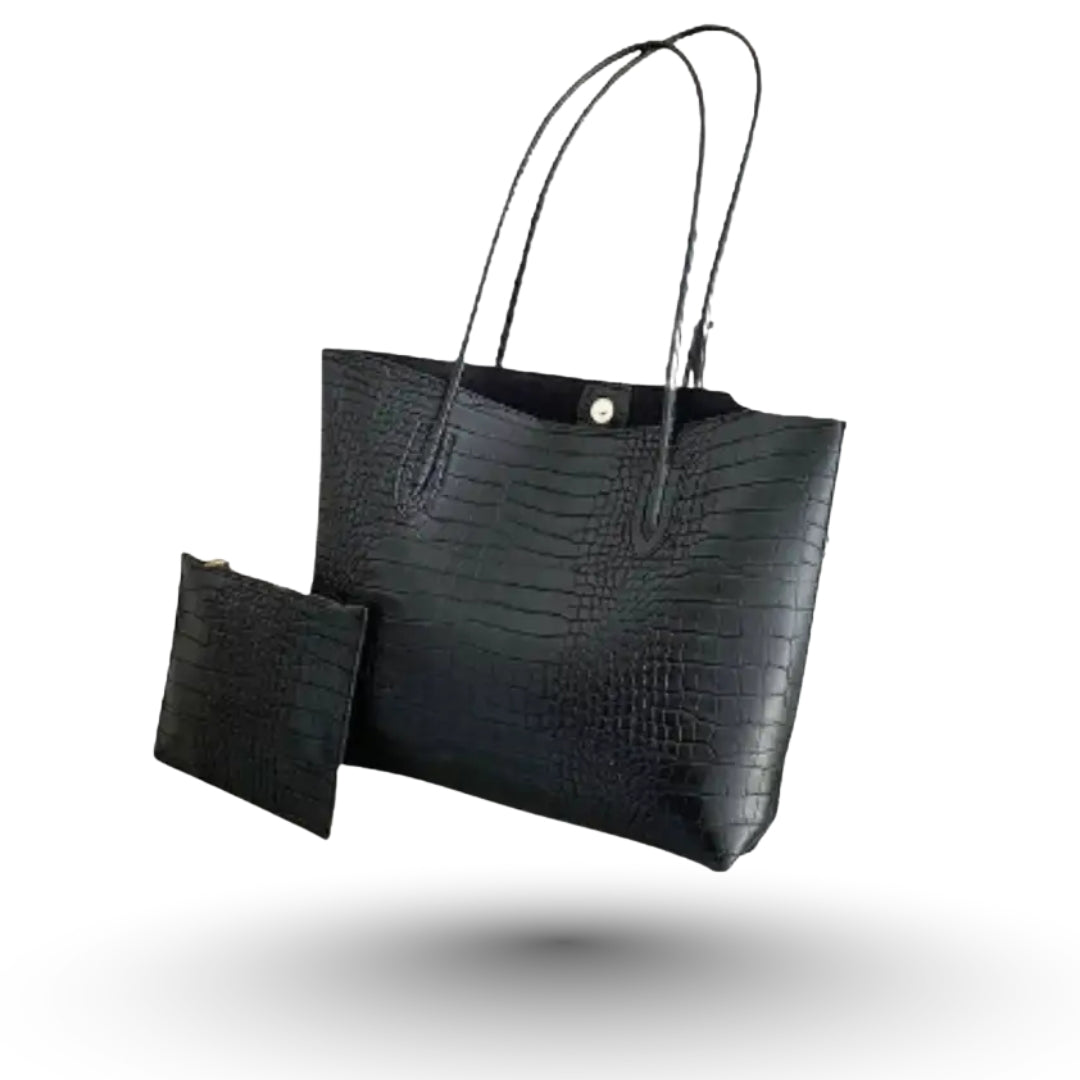 HANNAE - Sac à Main de Cours en Cuir Grainé